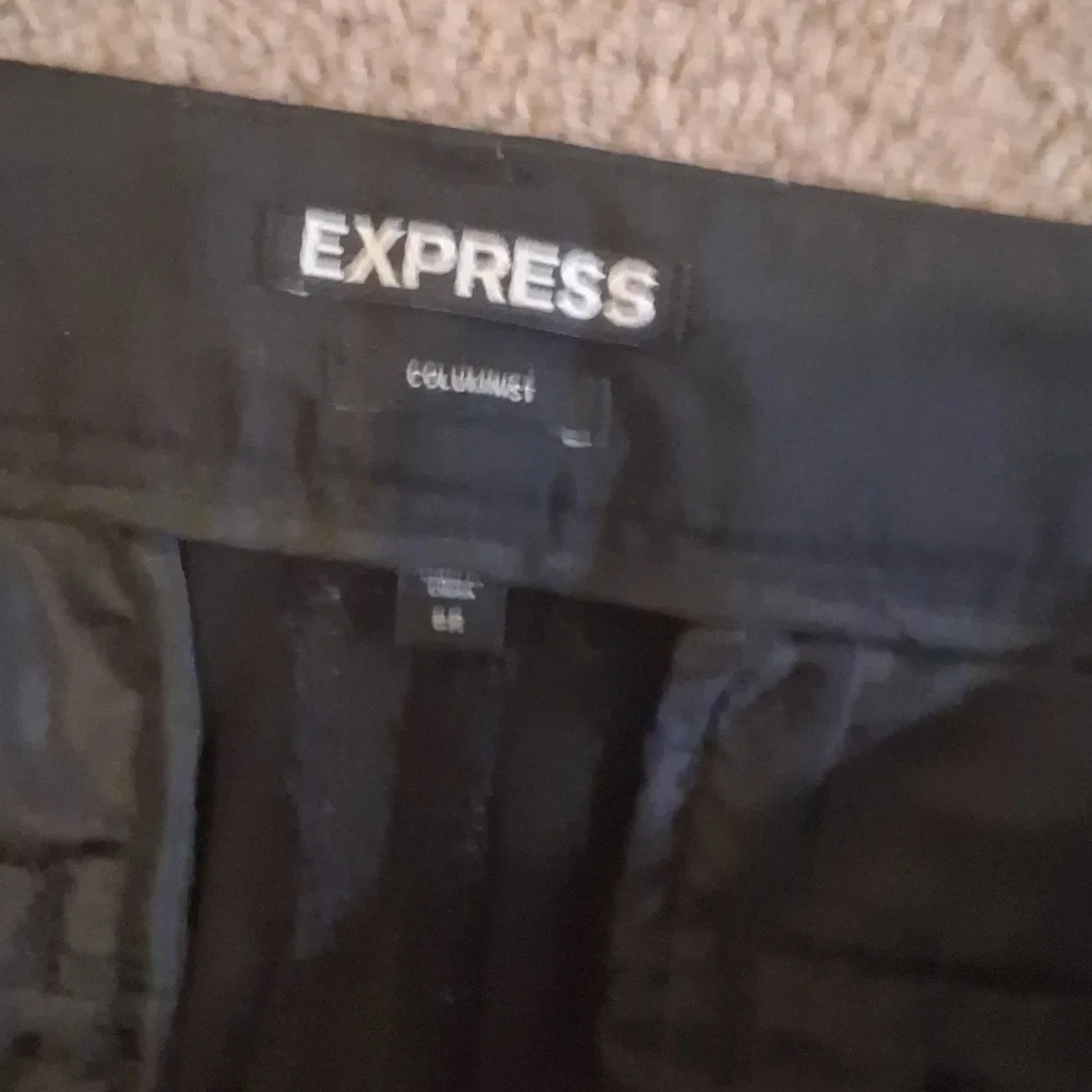 Express Black Columnist Pants Size 8R - Picture 3 of 6